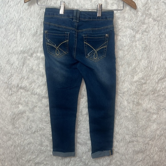 Girl Embroidered Patched Jeans Size 8 - Picture 4 of 7